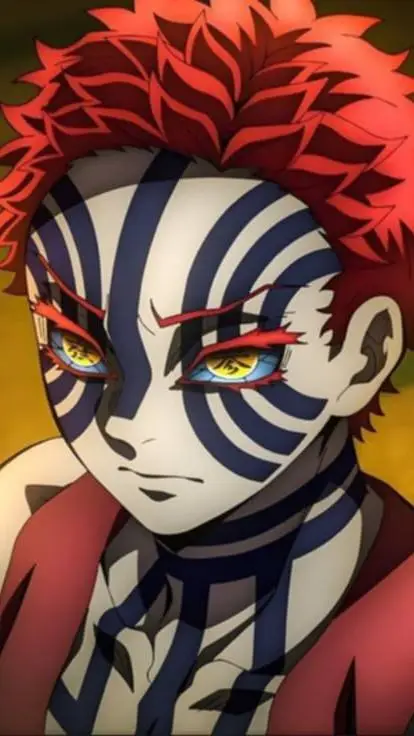 ai character: A-Akaza (demon)  background