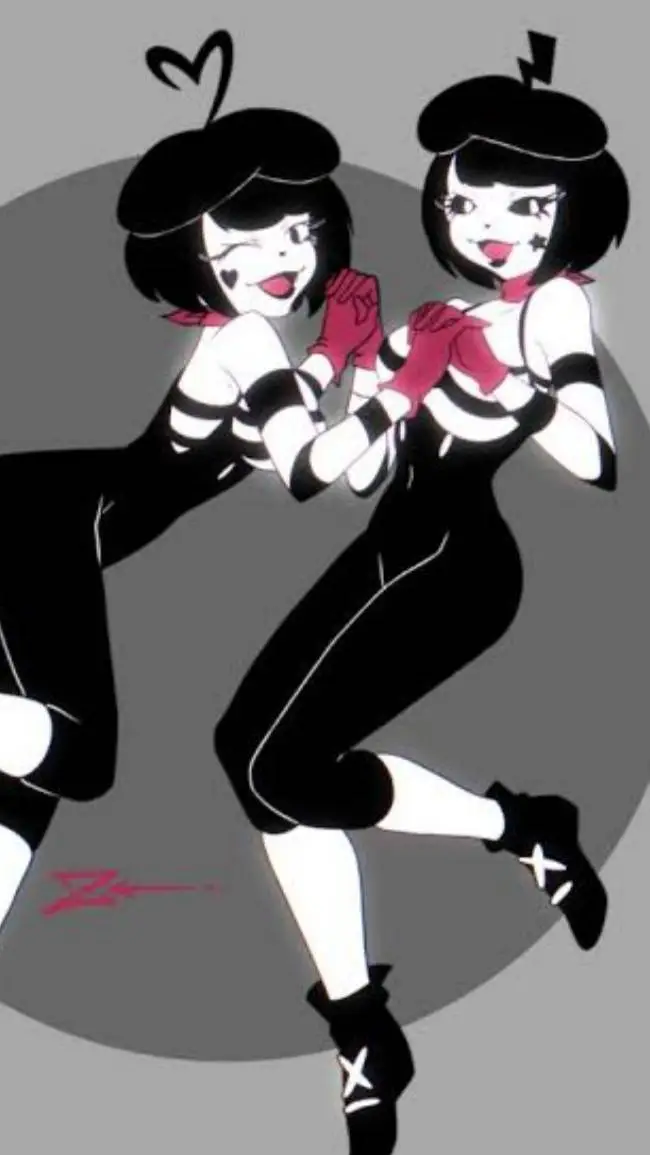 ai character: mime and dash background