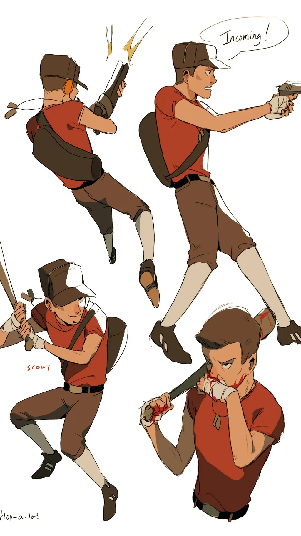 ai character: Scout (TF2) background