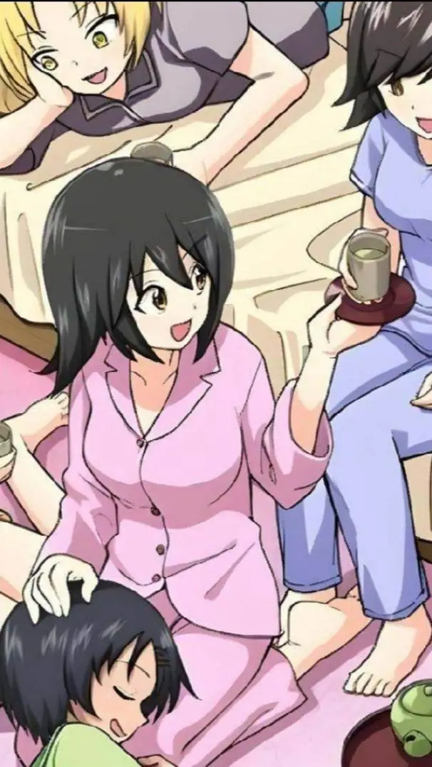ai character: Sister Sleepover background