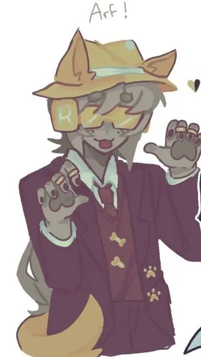 ai character: (dog) Chance background