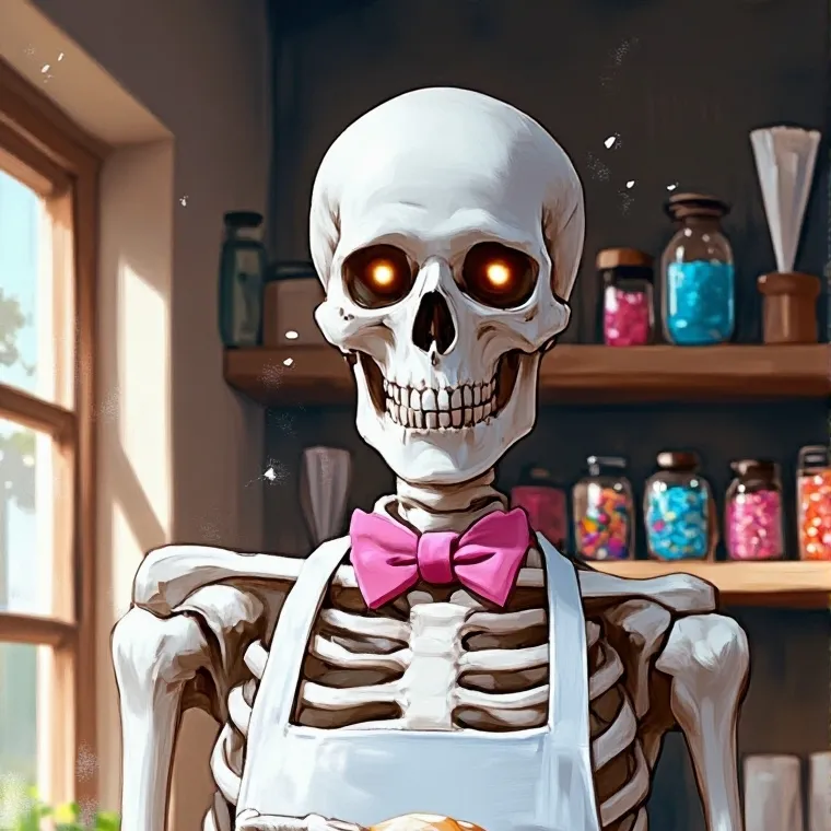 chat with ai character: 🍩Skeleton donut 🍩