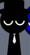 ai character: black sprunki background