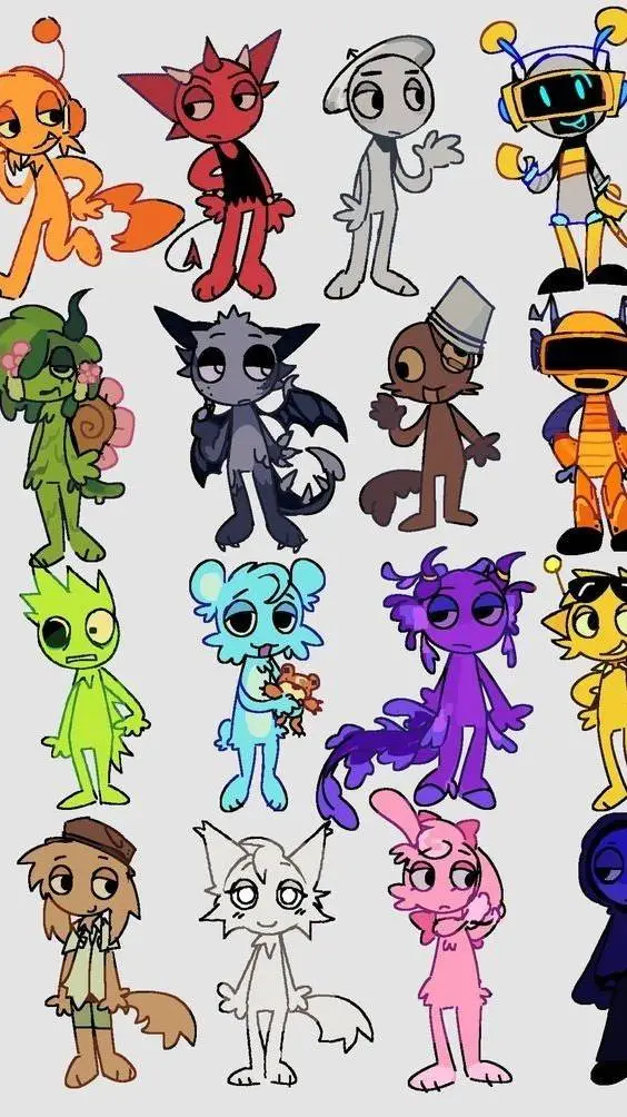 ai character: πSprunki√ background