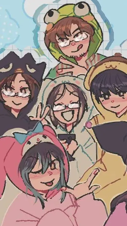ai character: [•FRIENDS•] background