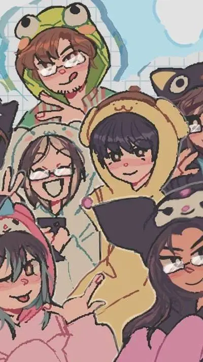ai character: [FRIENDS•AGAIN] background