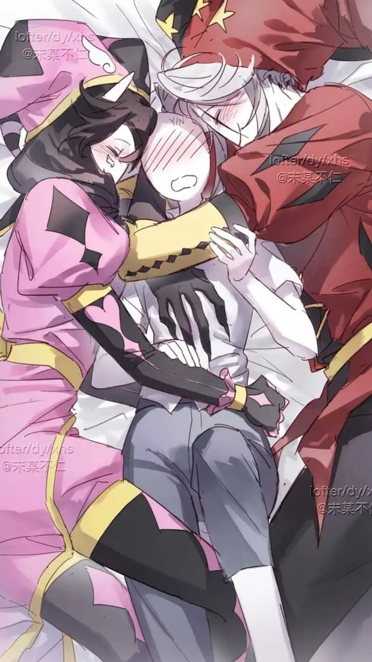 ai character: {C×P×U}🩷❤️🤍 background