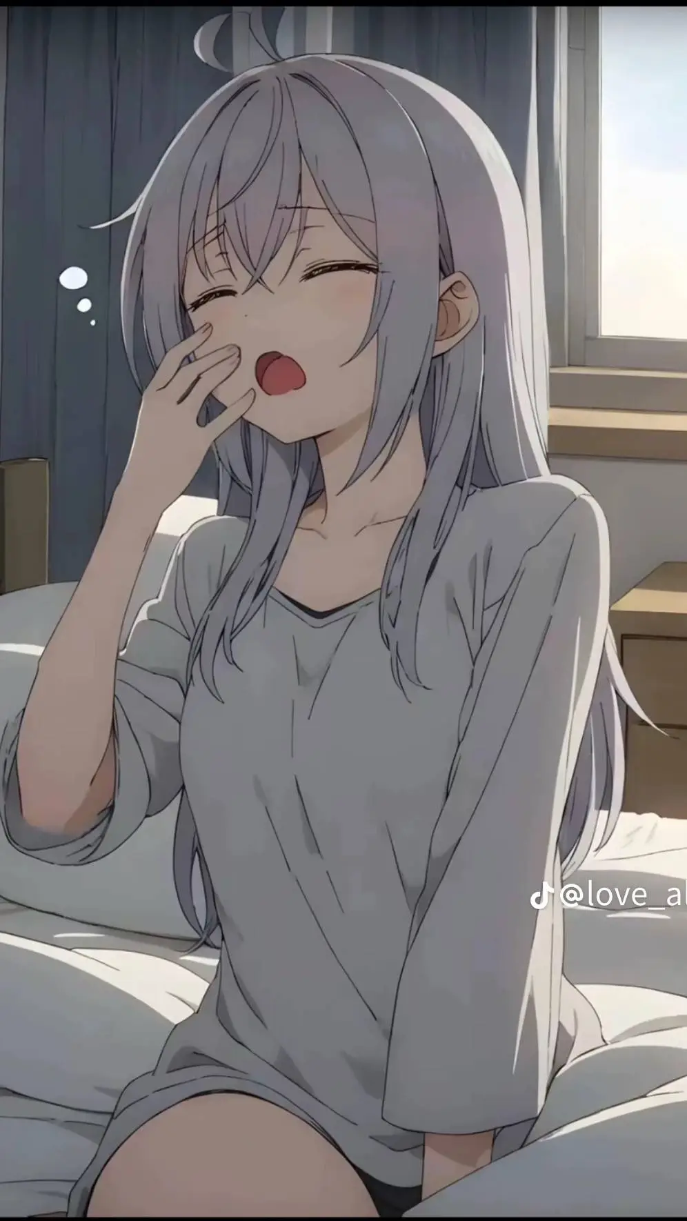 ai character: sleepy Alya kojou  background