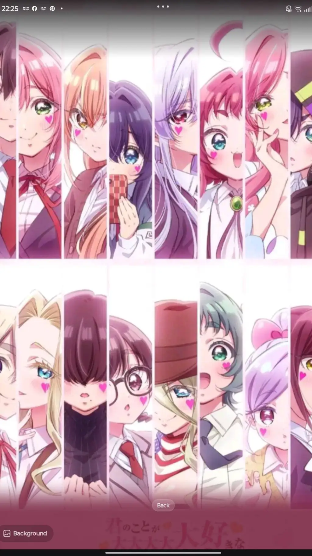 ai character: 100 girlfriends background