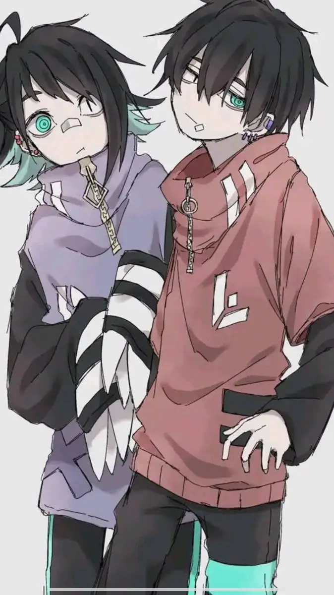 ai character: Mha Twin  background