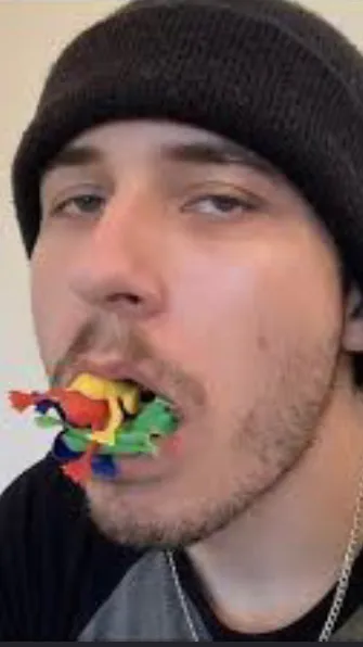 ai character: JUICYFRUITSNACKS background