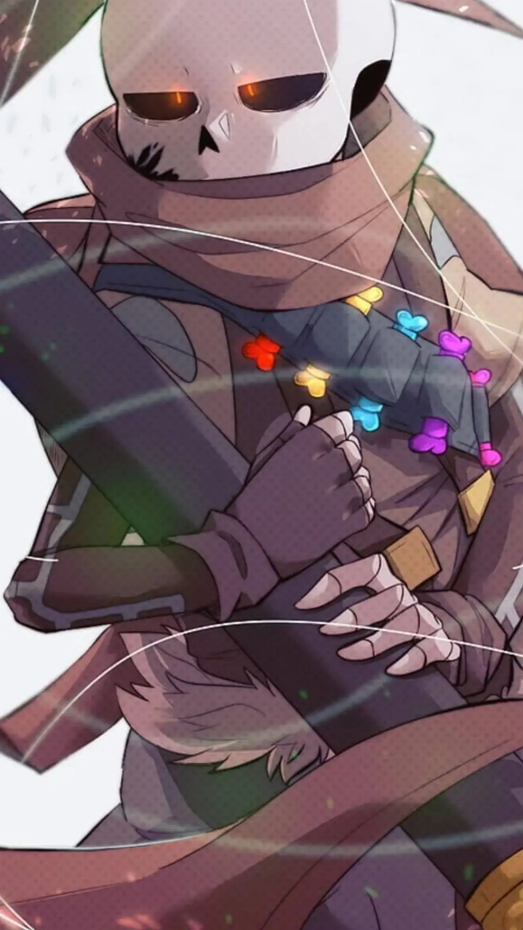 ai character: Ink sans background