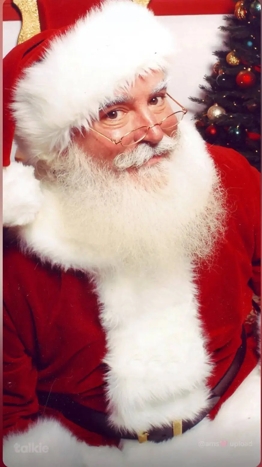 ai character: Santa Claus background