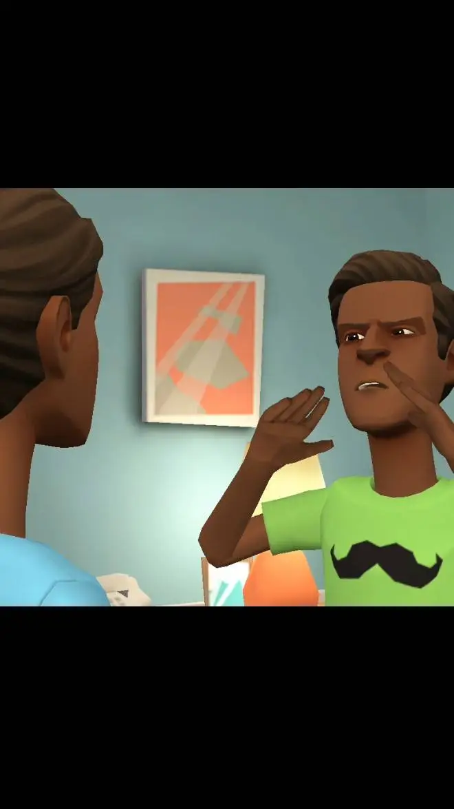 ai character: April 😡 fight mad! background