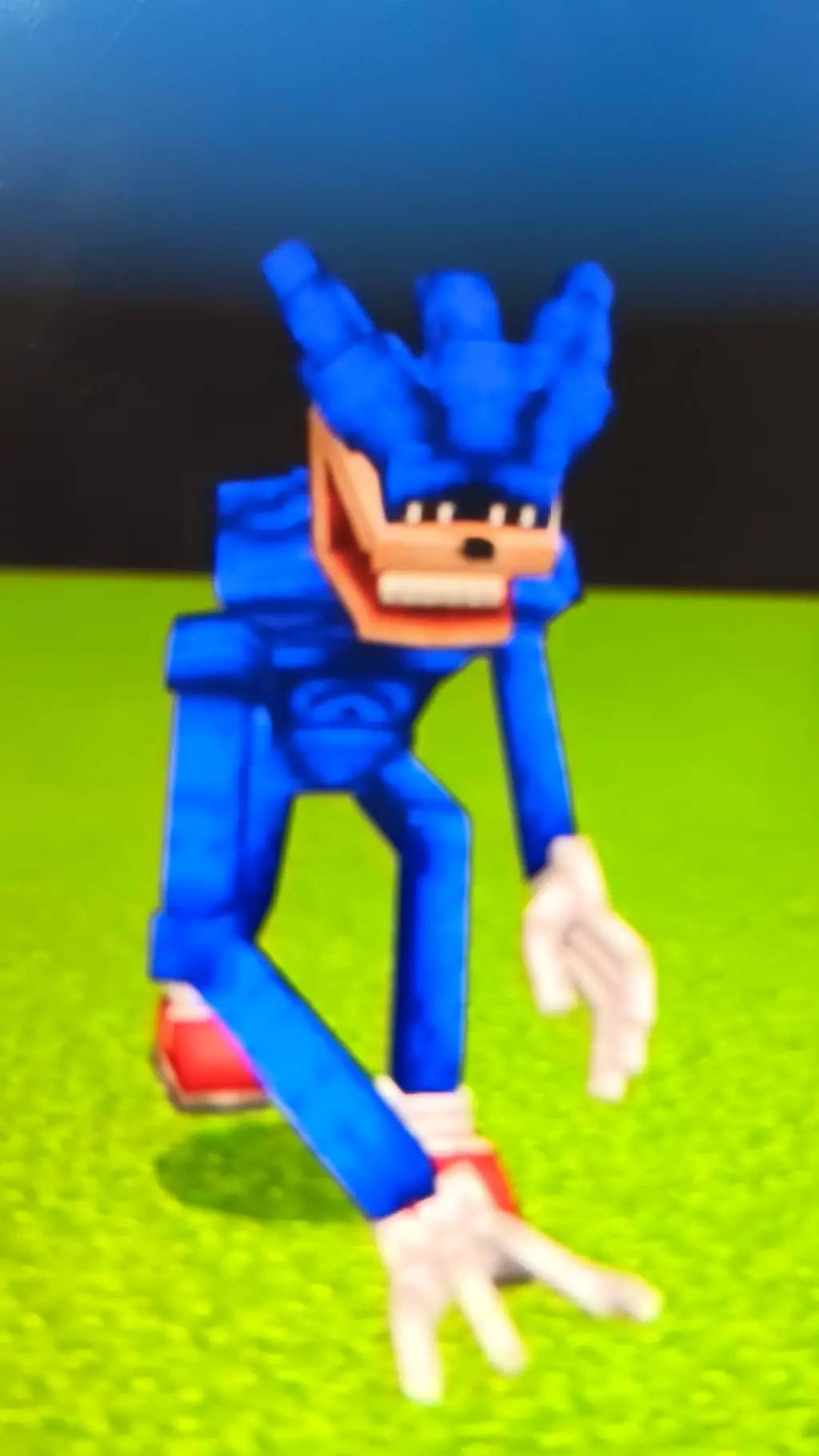 ai character: Shin Sonic background