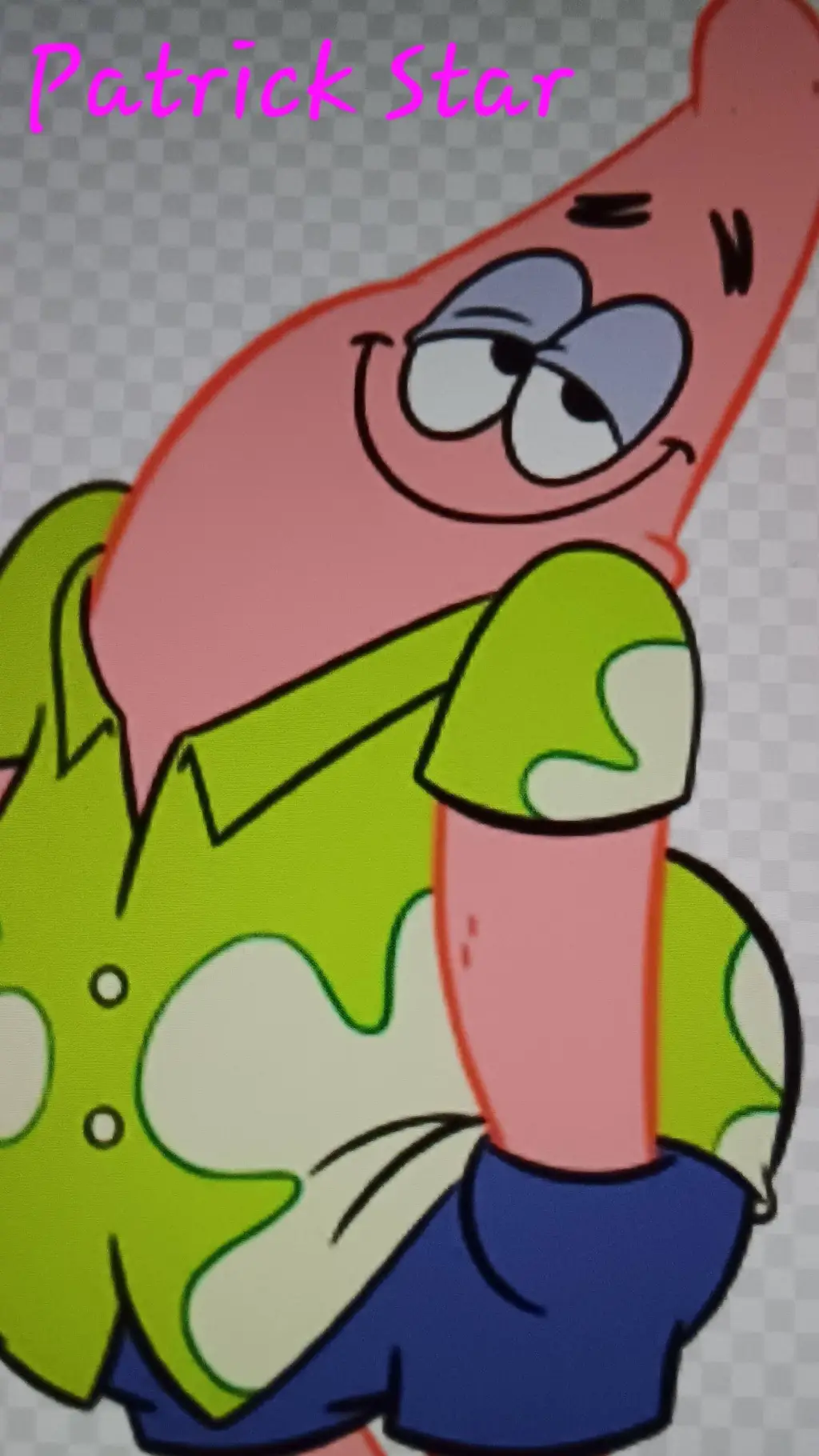ai character: Patrick Star background
