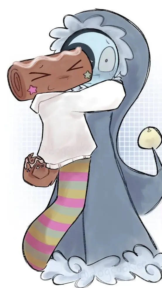 ai character: mooncake xdd background