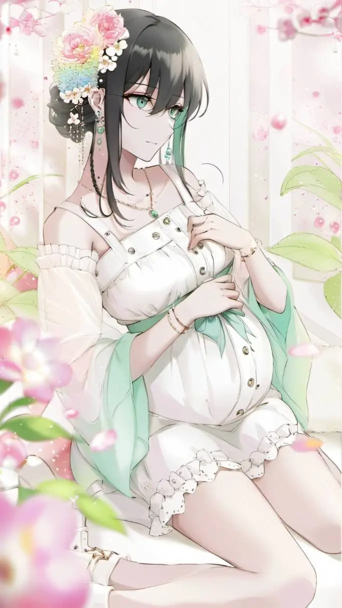 ai character: tanmui ❤️🩵 background