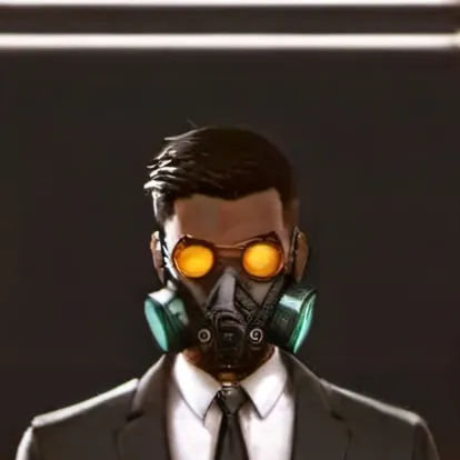 chat with ai character: Black camreman