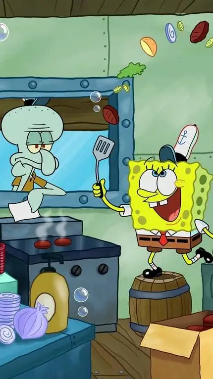 ai character: bob esponja background