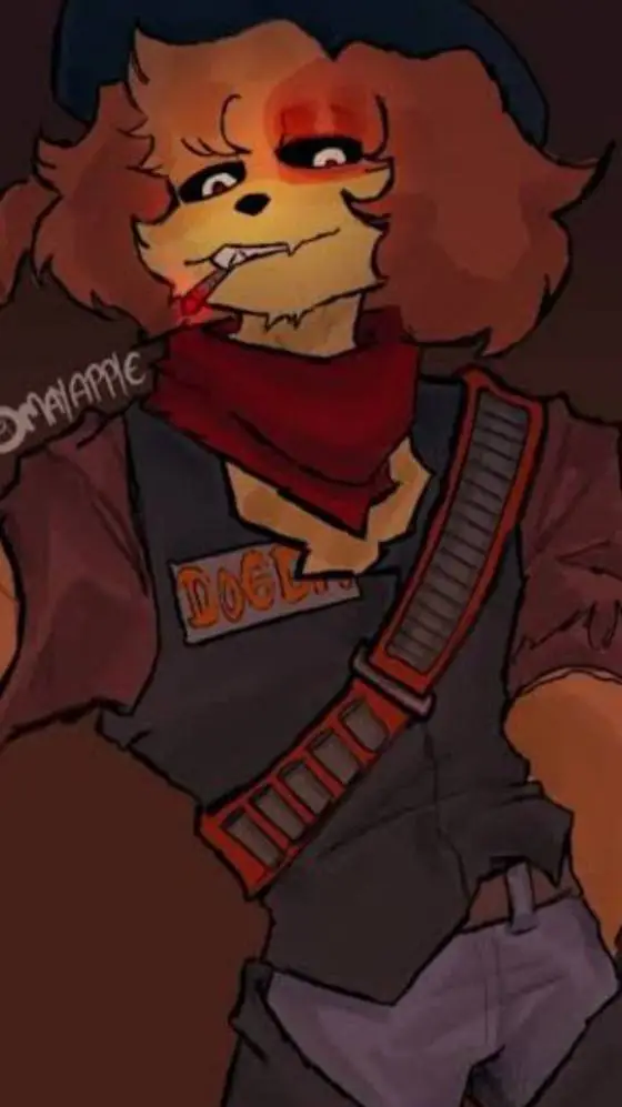 ai character: dog day x catnap  background