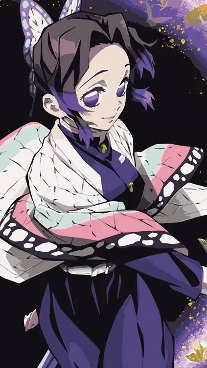 ai character: kocho shinobu🩷🍋 background