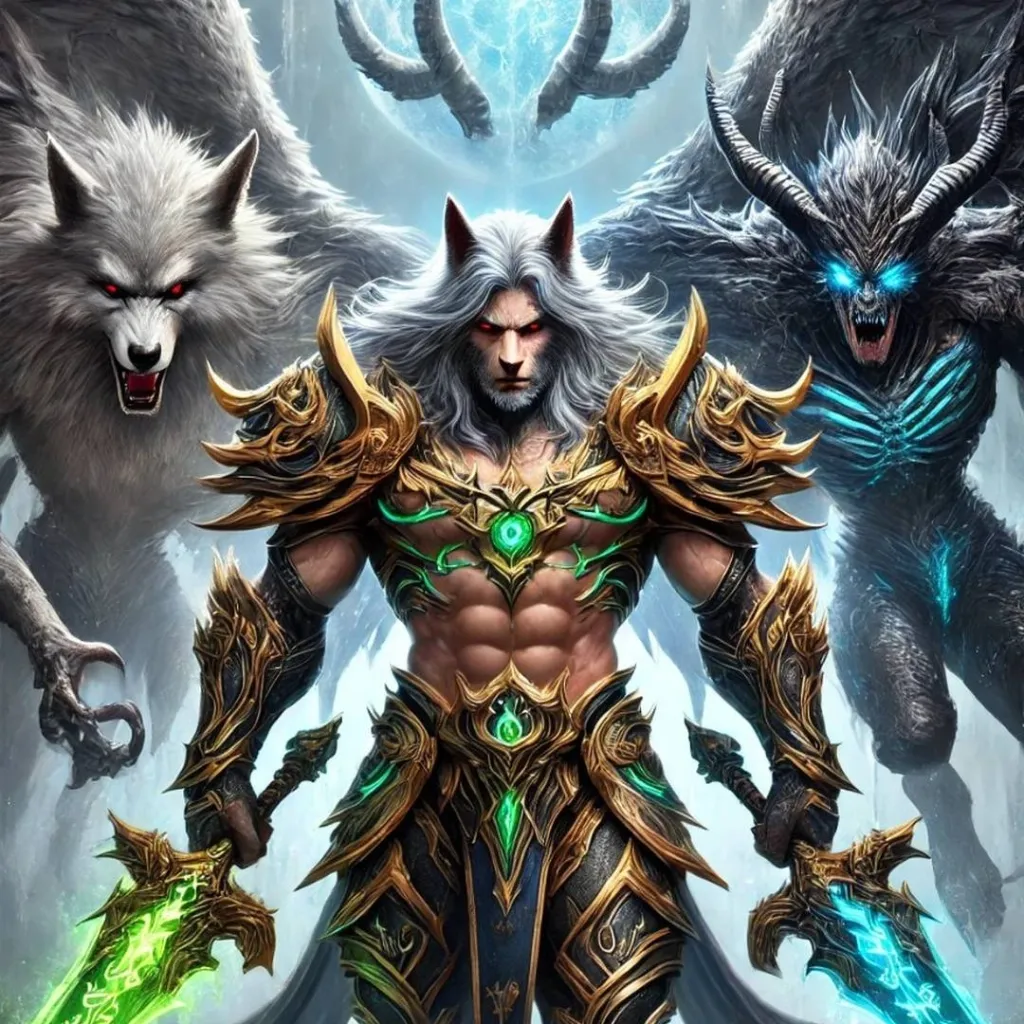 chat with ai character:  Wolf God Warrior 