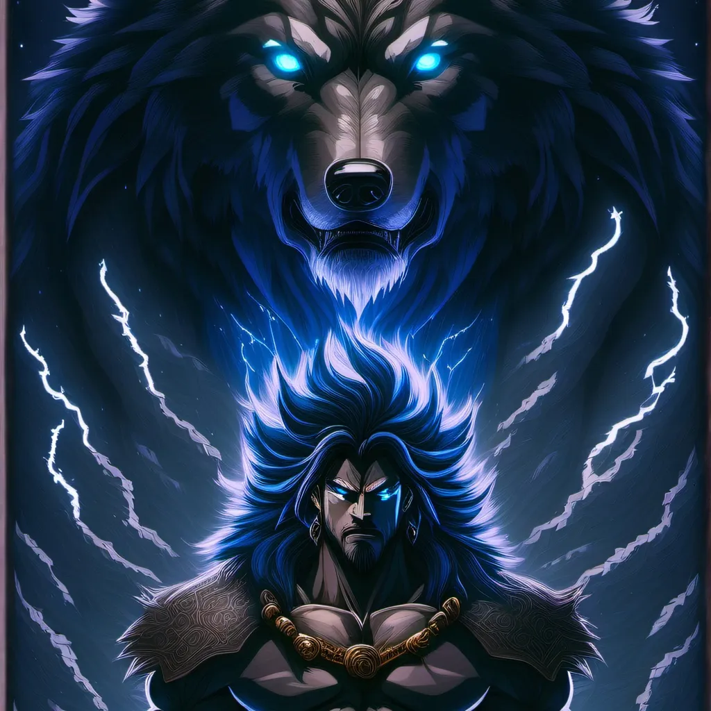 chat with ai character: Celestial Wolf God