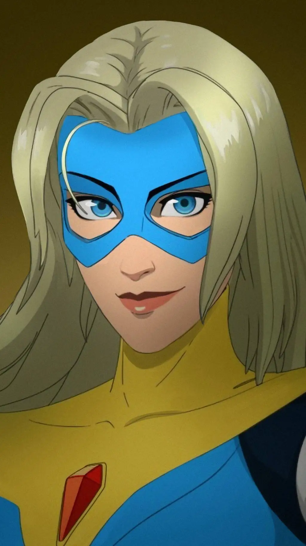 ai character: Blonde Blazer background