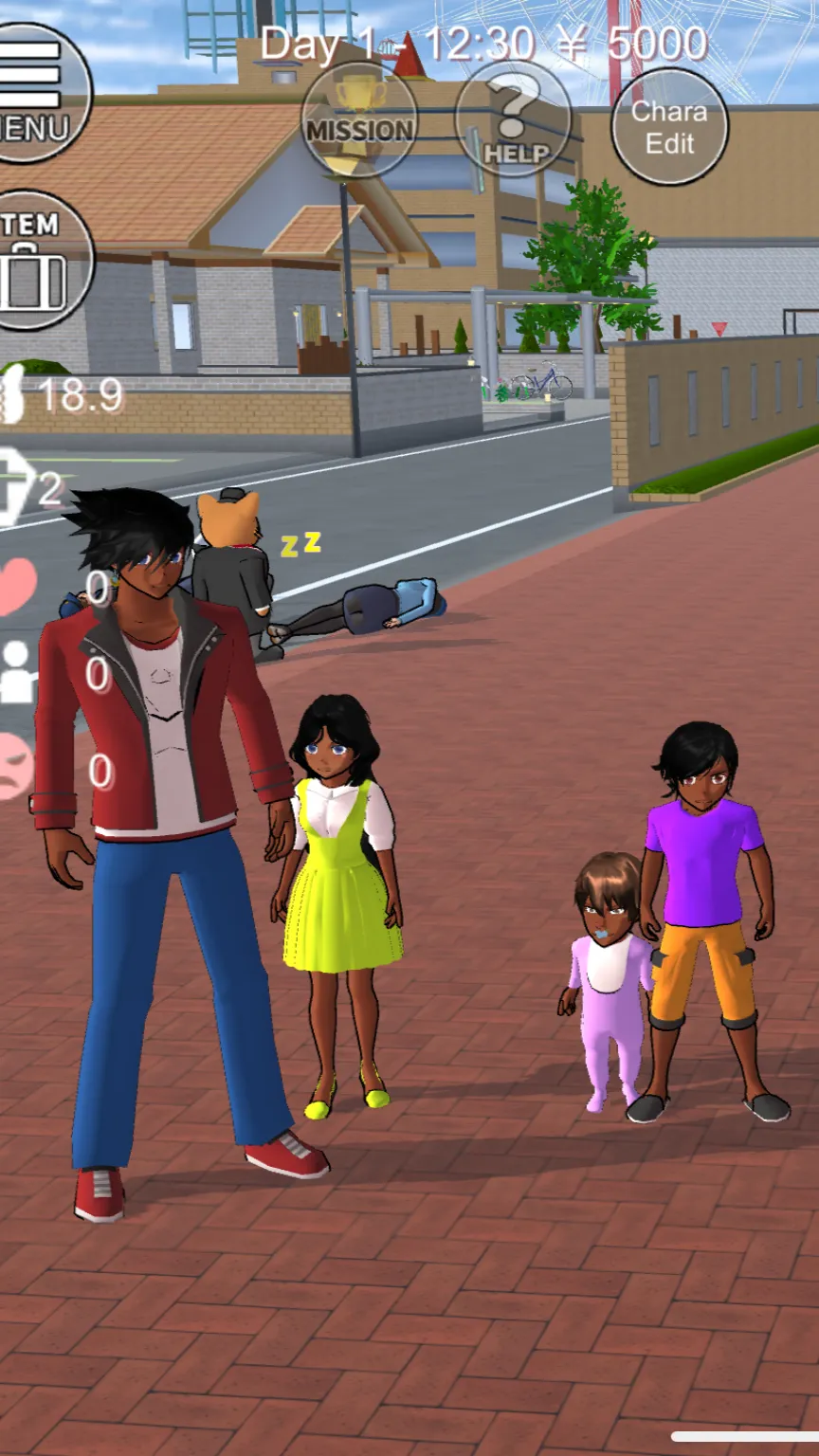 ai character: African family background