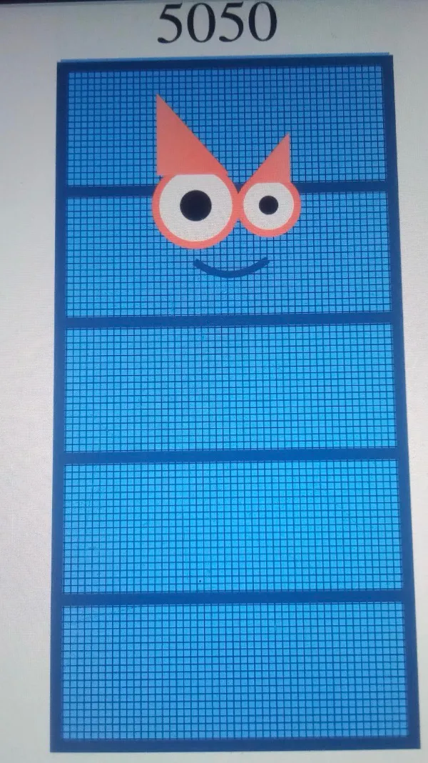 ai character: 5050, numberblocks background