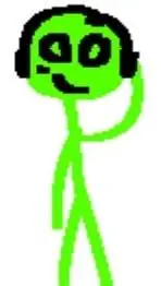 ai character: зелёный pl background