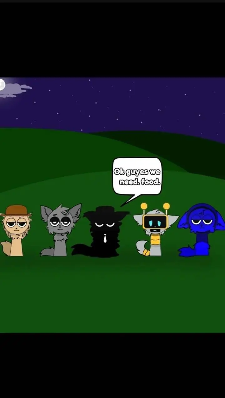 ai character: Sprunki werewolf background