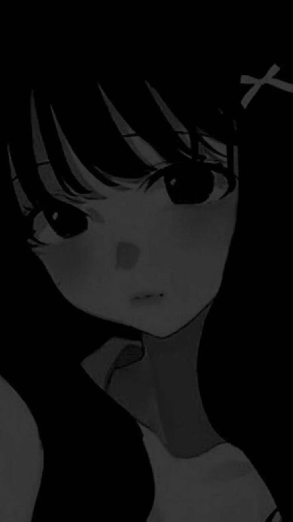 ai character: kawaii emo girl background