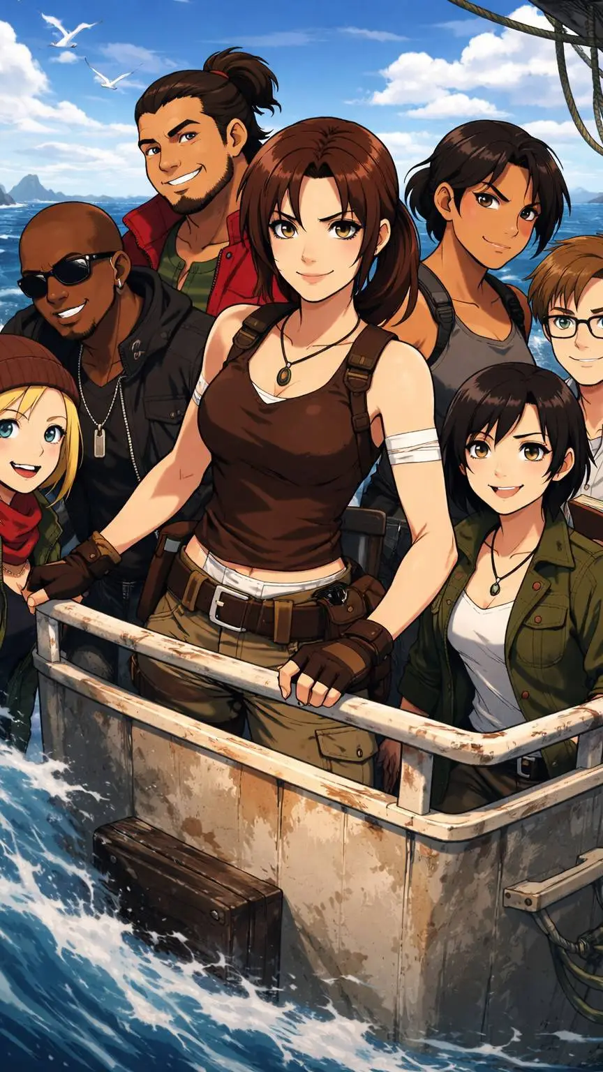 ai character: TOMB RAIDER (AU) background