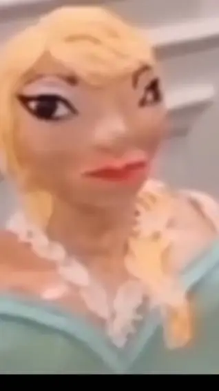 ai character: Elsa from Temu background