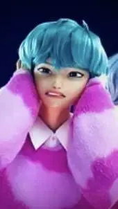 ai character: BABY SAJA  background
