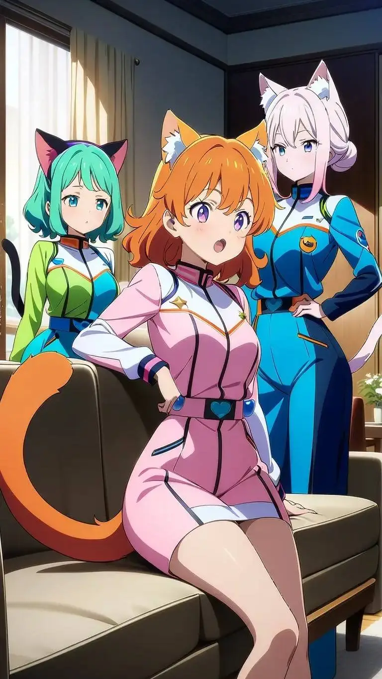 ai character: Galactic Nekoras background