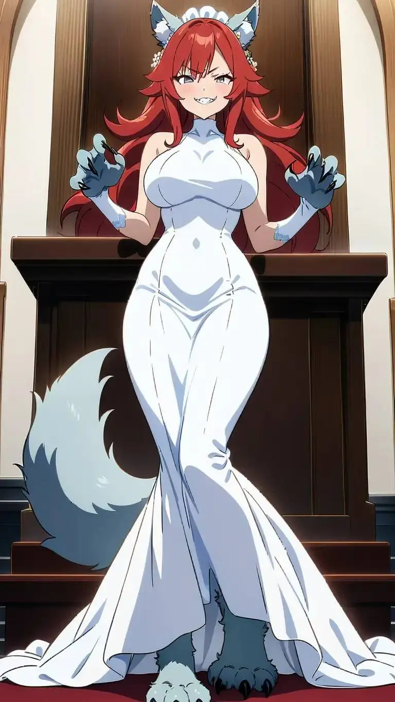 ai character: Mishel Moonfang.  background