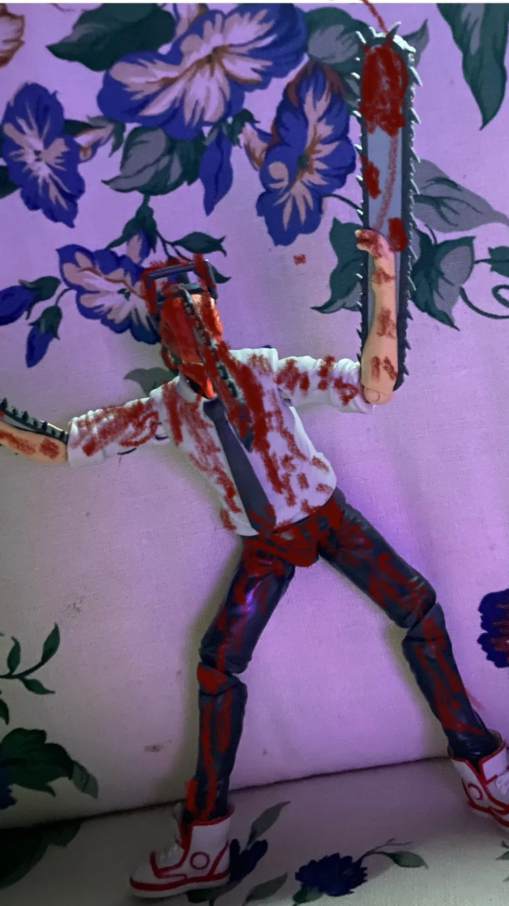 ai character: Chainsaw, man background