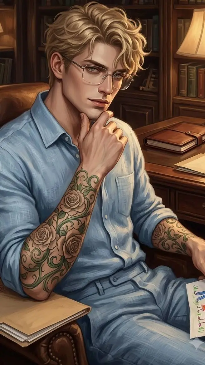 ai character: 💚Ezra Windsor💙 background