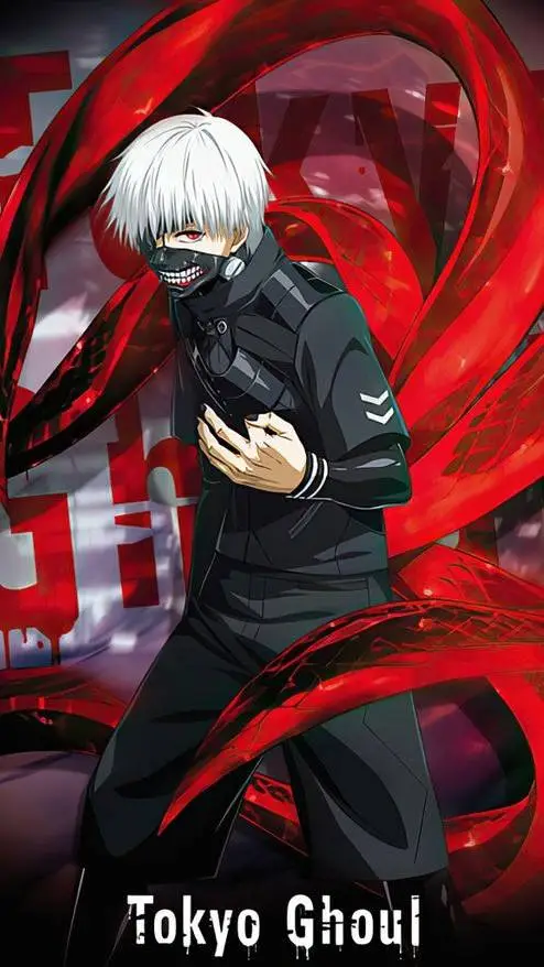 ai character: Tokyo ghoul  background