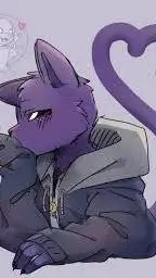 ai character: 🎀catnap💜 background