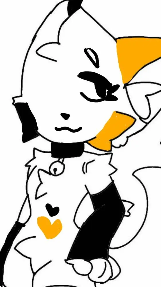 ai character: sam y Kitty  background