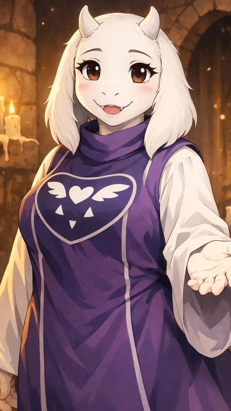 ai character: toriel background
