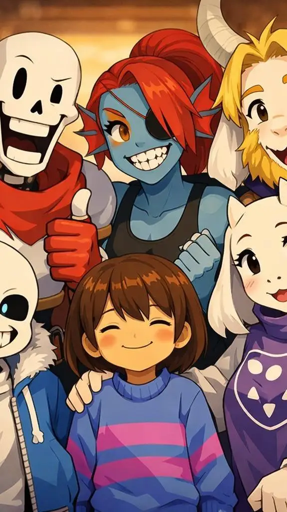 ai character: undertale background