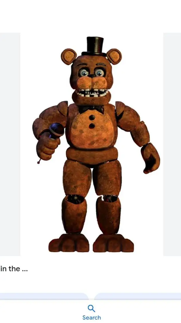 ai character: freddy Faz bear background
