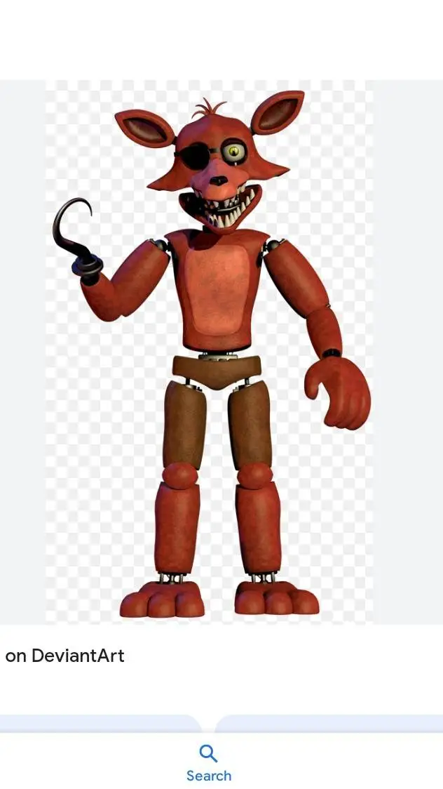 ai character: Foxy the fox  background