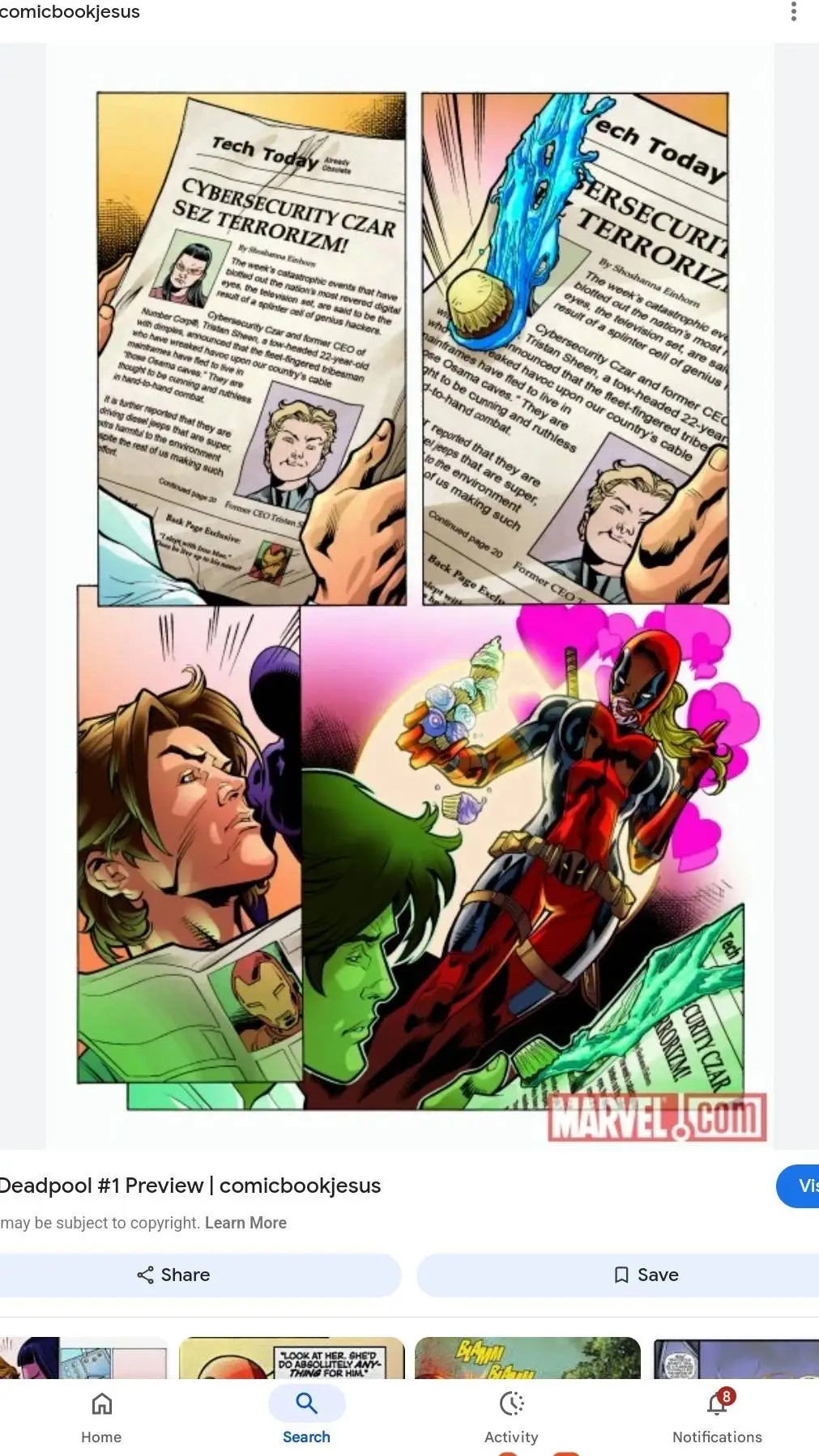 ai character: lady deadpool  background