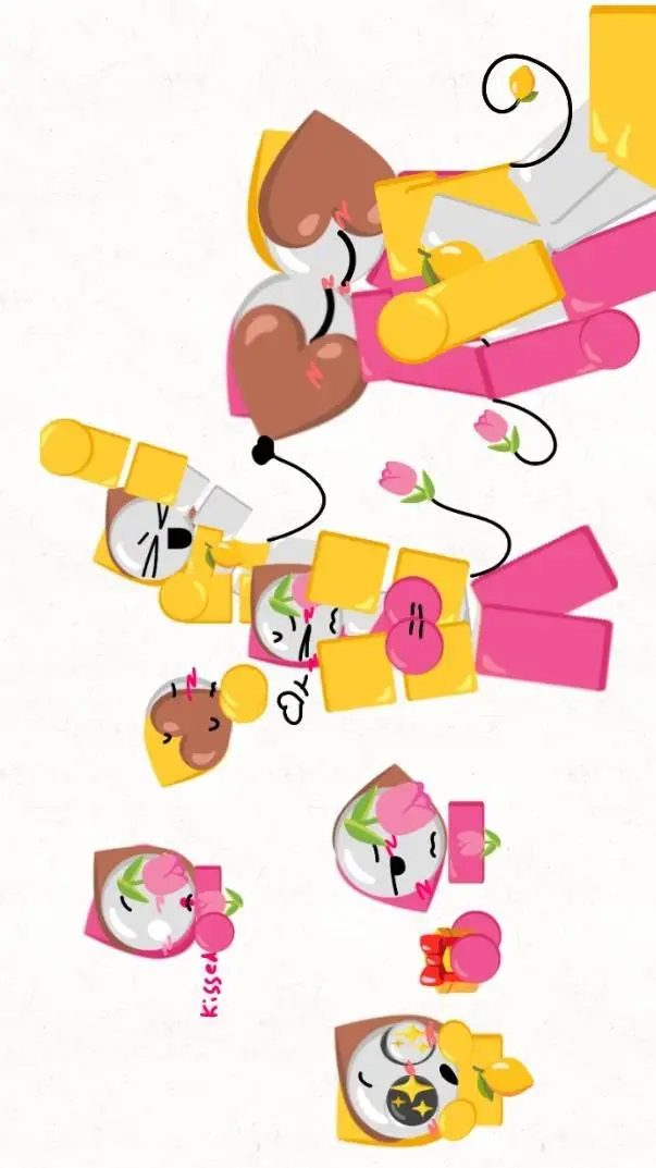 ai character:  🌷Flower x lemon 🍋 background